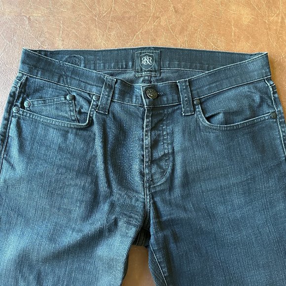 Rock & Republic Men's Slim Straight Black Denim Jeans - Picture 6 of 15